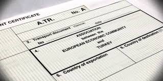 ATR Dolaşım Belgelerinin basılı bir kopyasının ibrazı