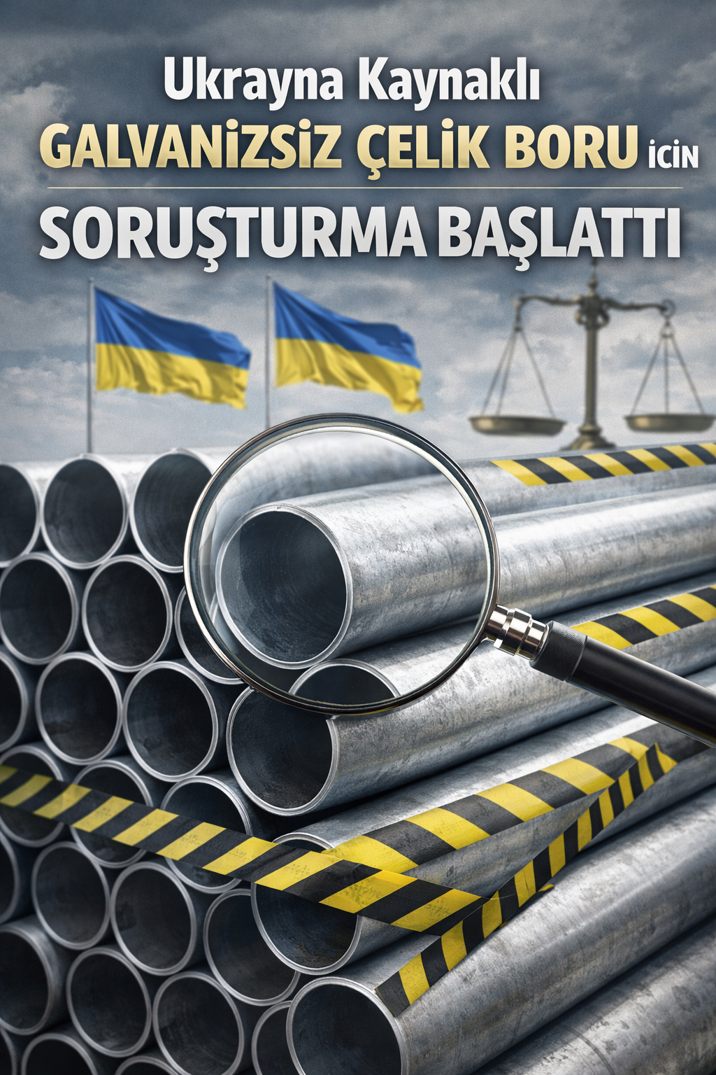 Ukrayna kaynaklı galvanızsız çelik boru için soruşturma başlattı