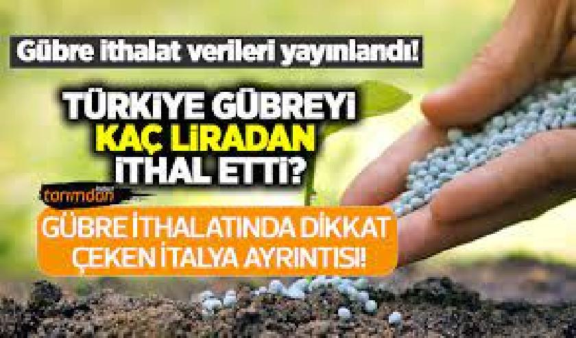 TÜRKIYE TEMMUZ VE AĞUSTOS AYINDA GÜBREYI KAÇ LIRADAN ITHAL ETTI