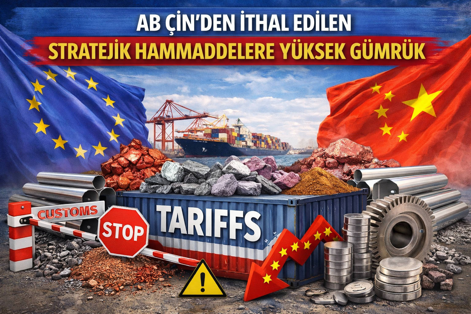 AB Çinden ithal edilen stratejik hammaddelere yüksek gümrük